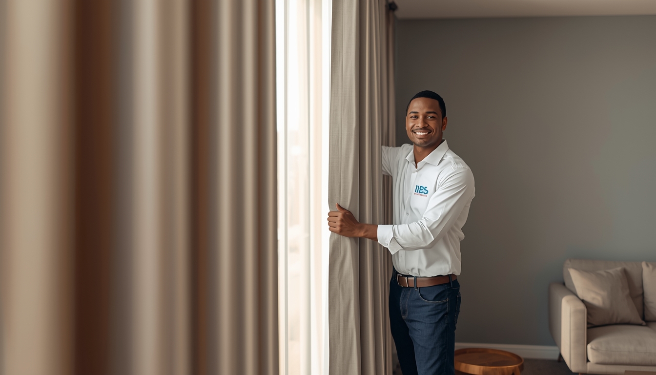 Professional curtain hanging and installation services